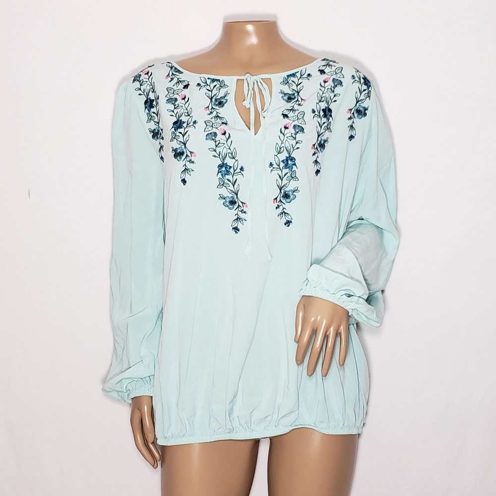 Lane Bryant NWOT Blue Blouse